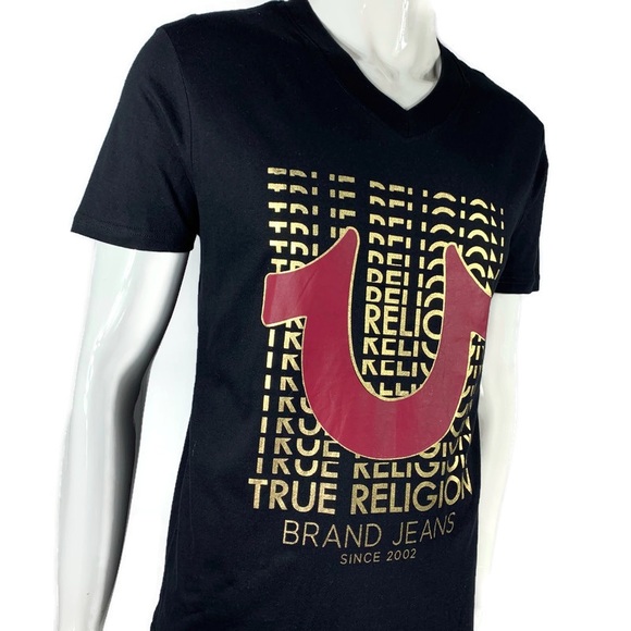 TRUE RELIGION Logo Repeat Men’s Tee - Picture 2 of 6